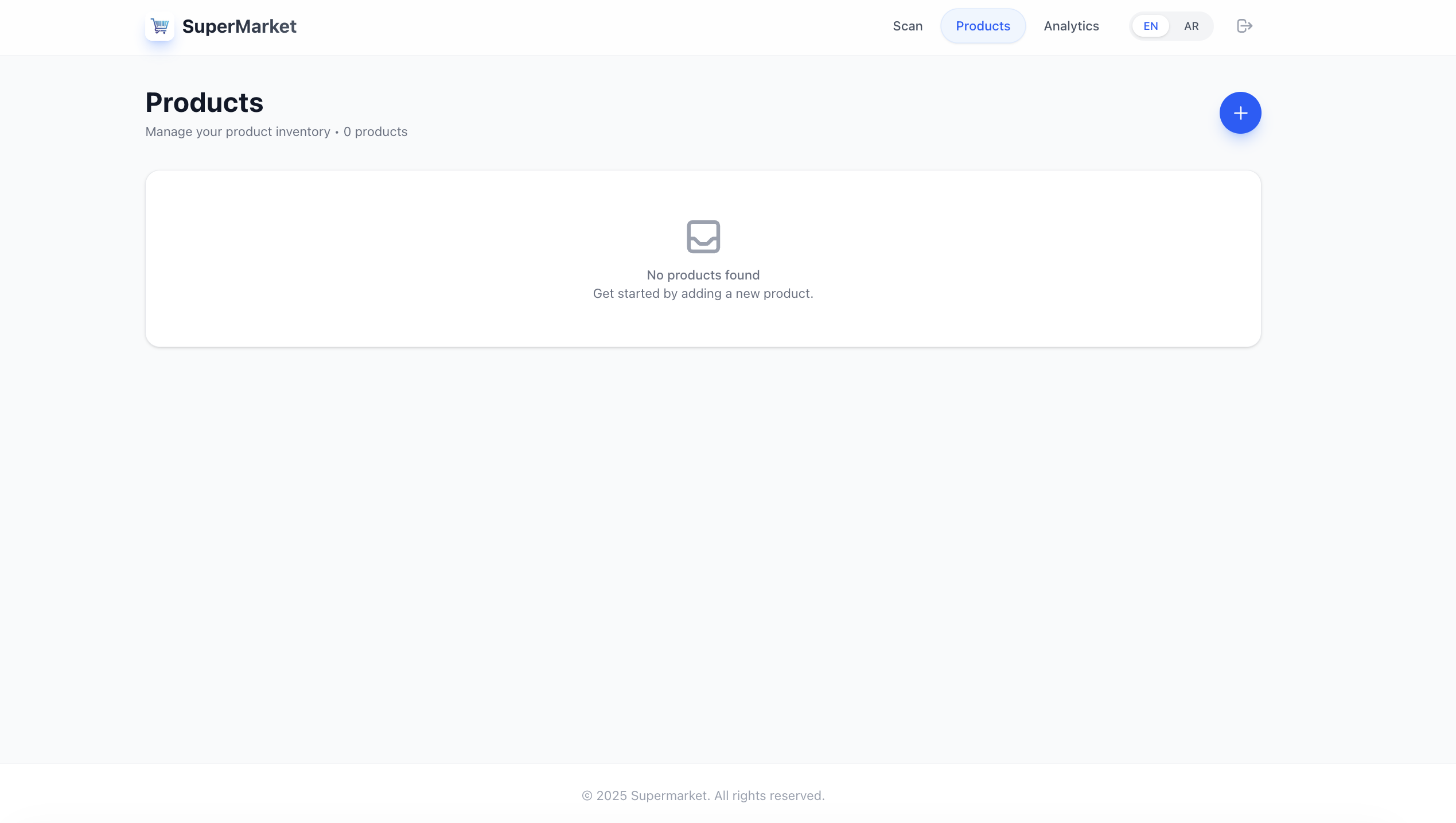 Mini Super market PWA website  - Main product screenshot demonstrating key features and user interface