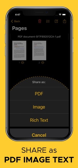 Live Text Scanner - PDF Writer (iOS App) gallery image