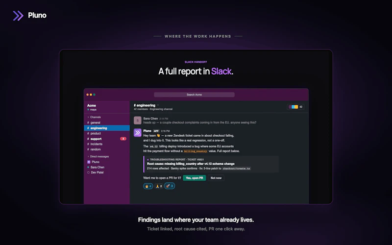 Troubleshooting Agent by Pluno screenshot 2
