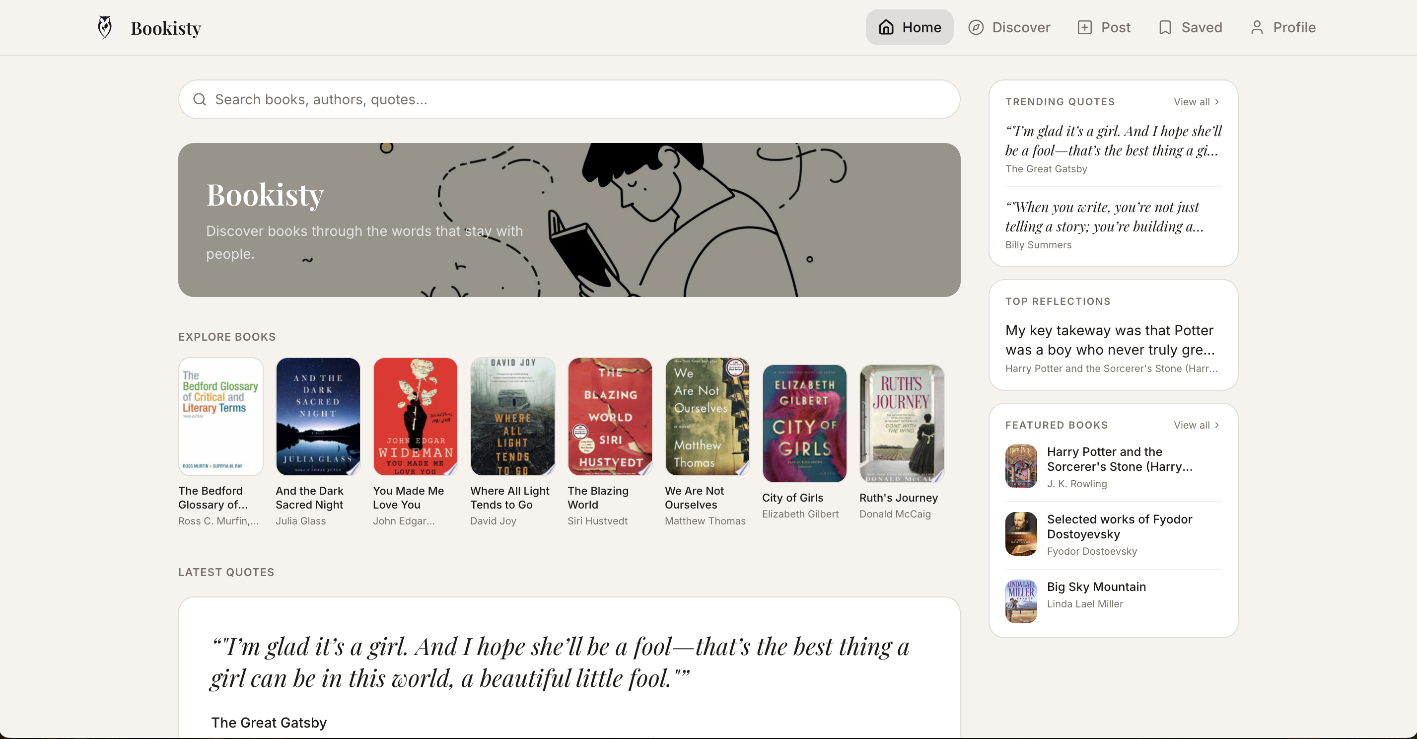 Bookisty - Main product screenshot demonstrating key features and user interface