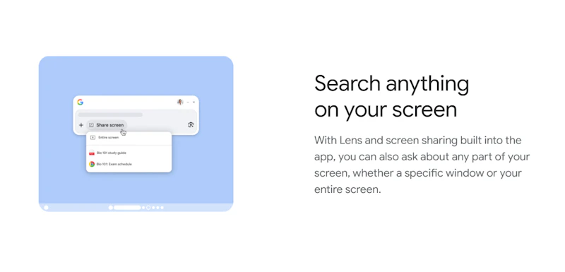 Google app for desktop screenshot 5
