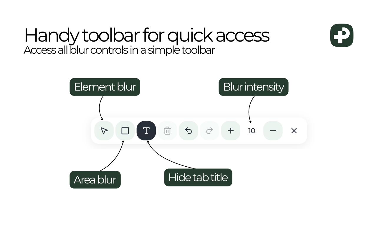 Page Blur - Screenshot 2 showing product features and functionality