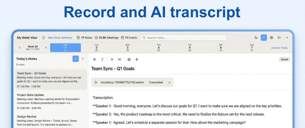 WeekLens - Weekly AI Notes gallery image