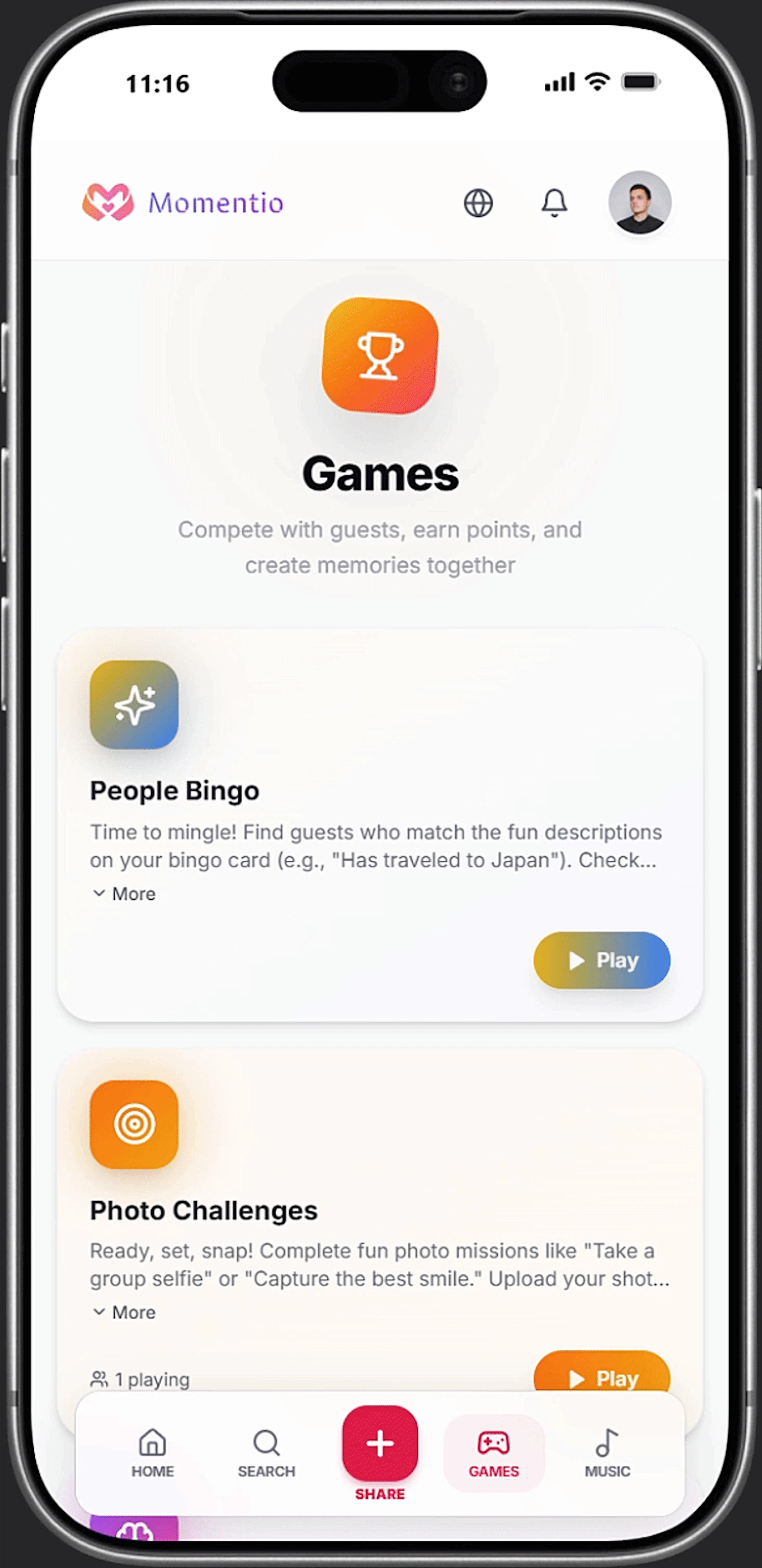 Momentio screenshot 3