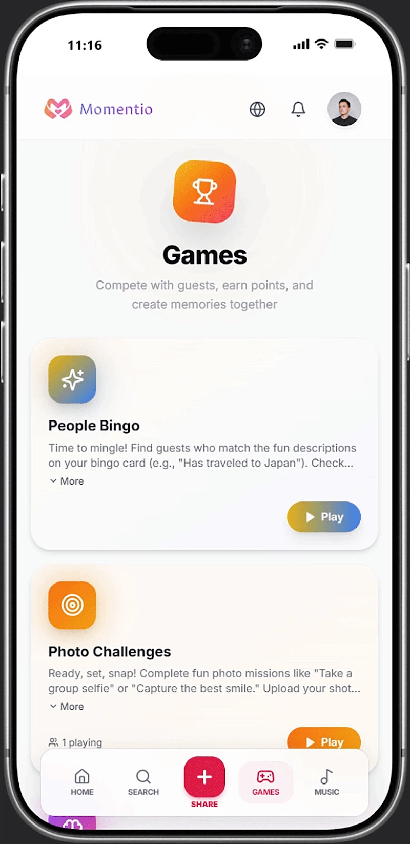 Momentio screenshot 3