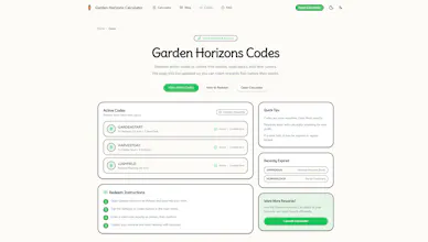 Garden Horizons Calculator gallery image