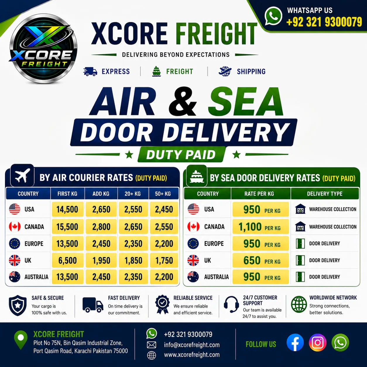 Xcore Freight By Sea Door Delivery gallery image