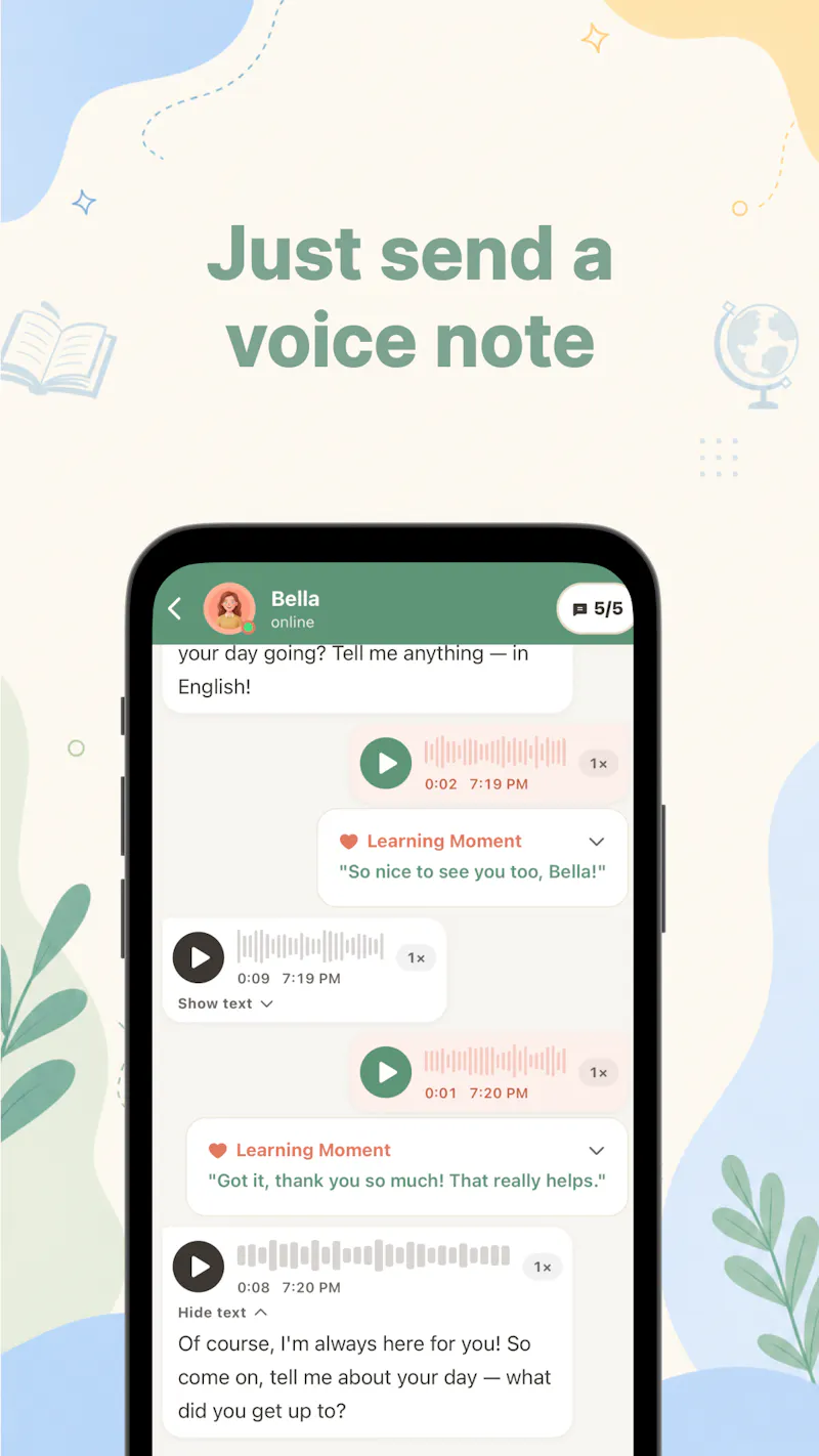 Yapp AI: Whatsapp For English Practice screenshot 5
