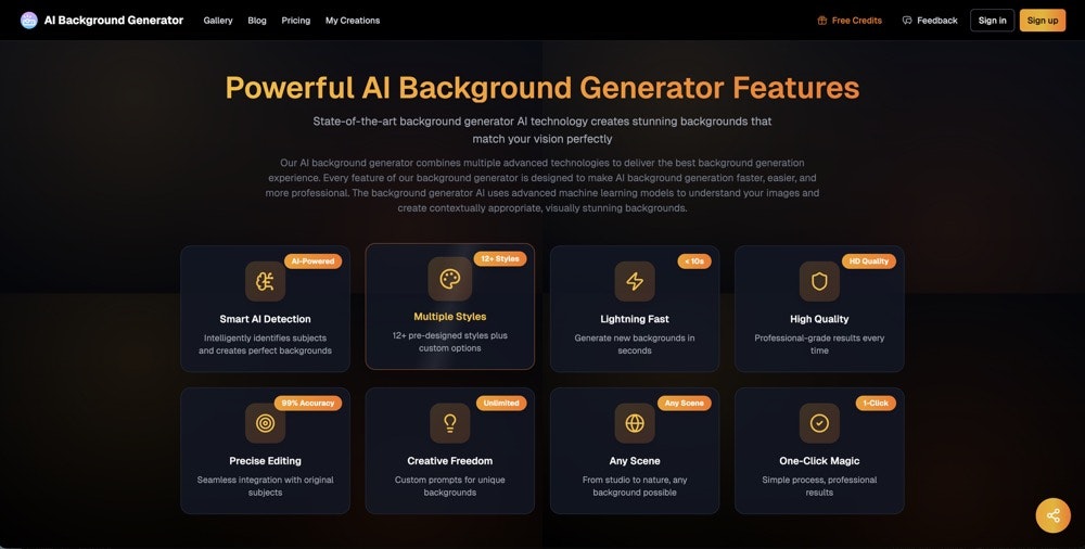 ai background generator gallery image