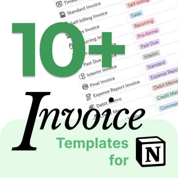Invoice Templates for Notion.so