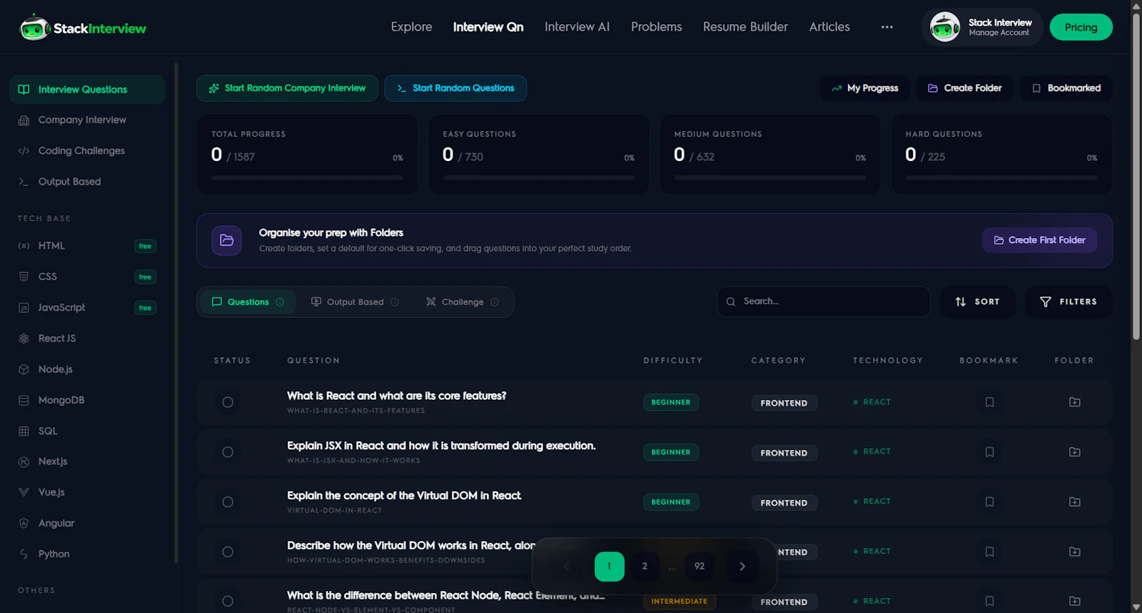 Stack Interview screenshot 2