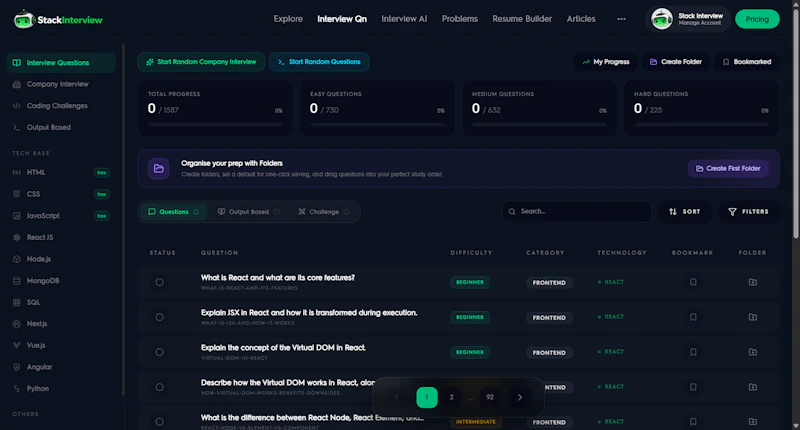 Stack Interview screenshot 2