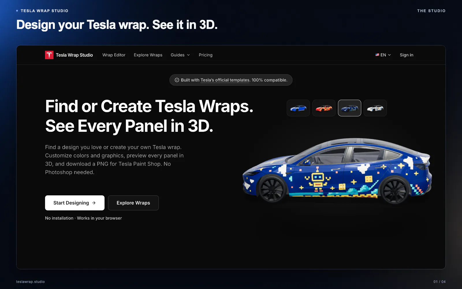 Tesla Wrap Studio gallery image