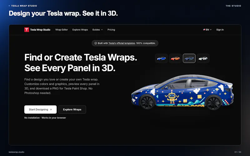 Tesla Wrap Studio screenshot 2