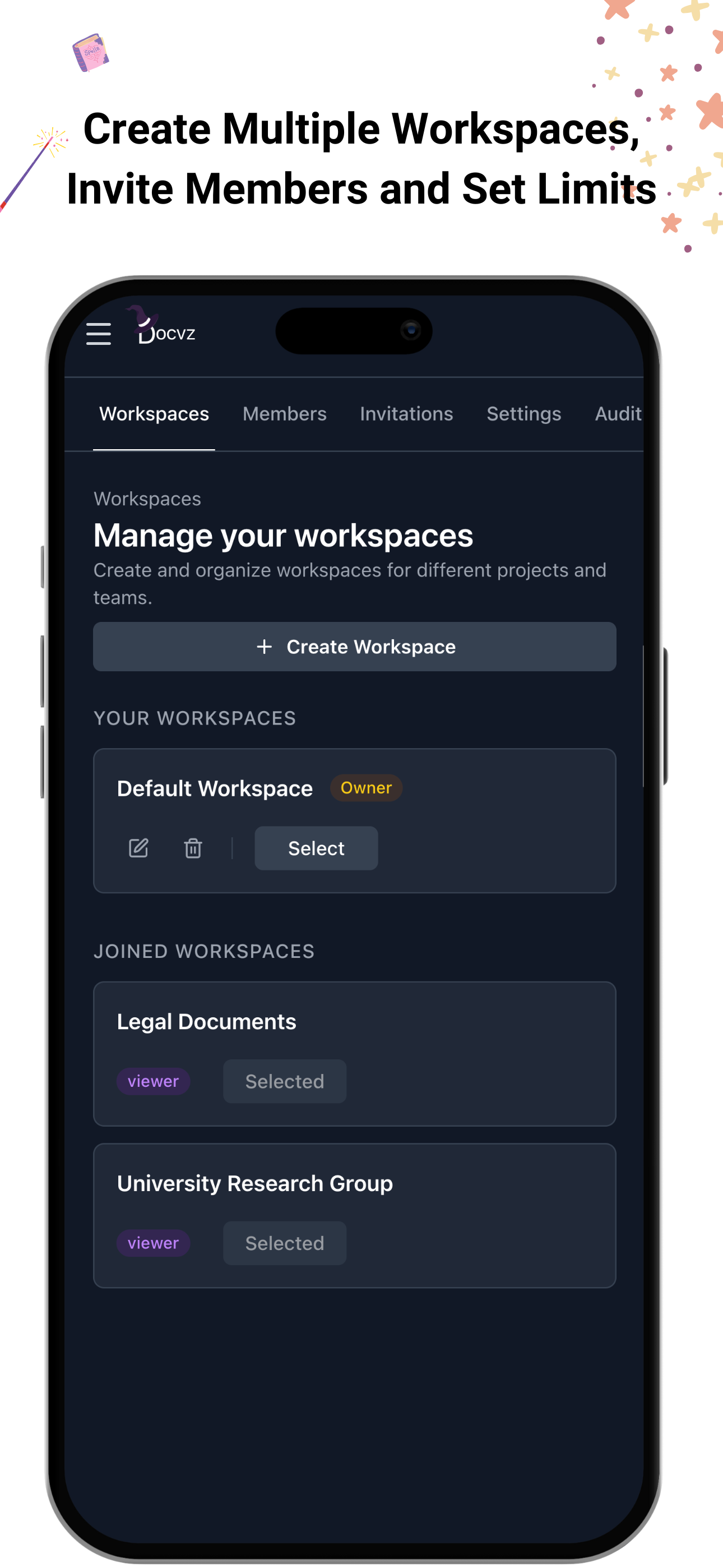 DocVz: Chat with Documents - Screenshot 3 showing product features and functionality
