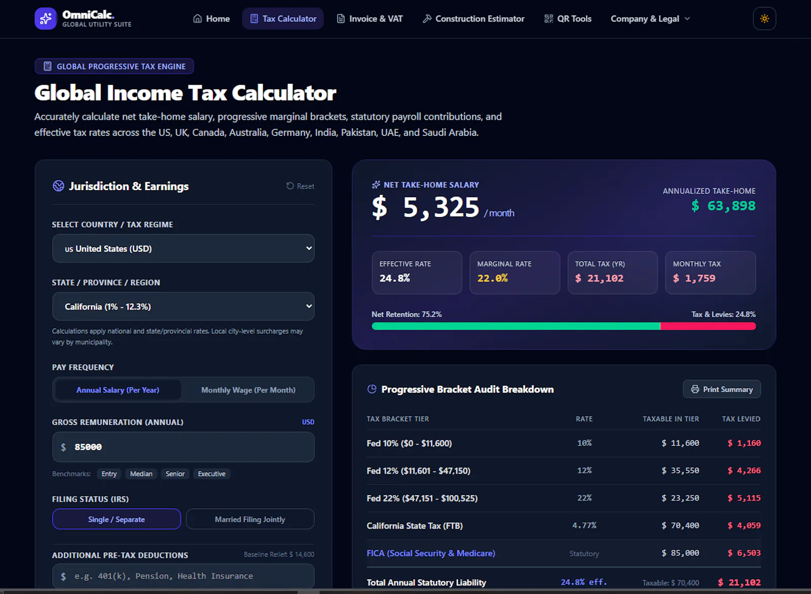 OmniCalc screenshot 2