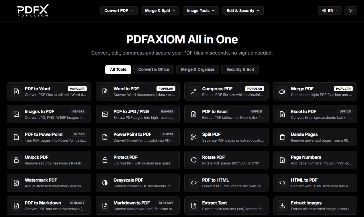 PDFAxiom screenshot