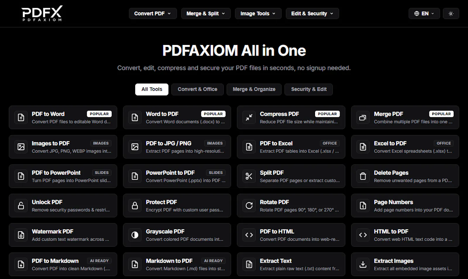 PDFAxiom screenshot 2