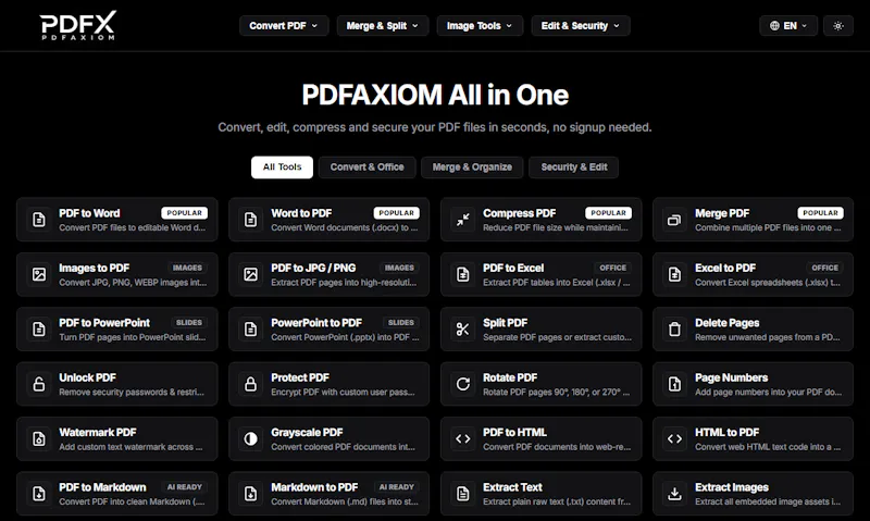PDFAxiom screenshot 2