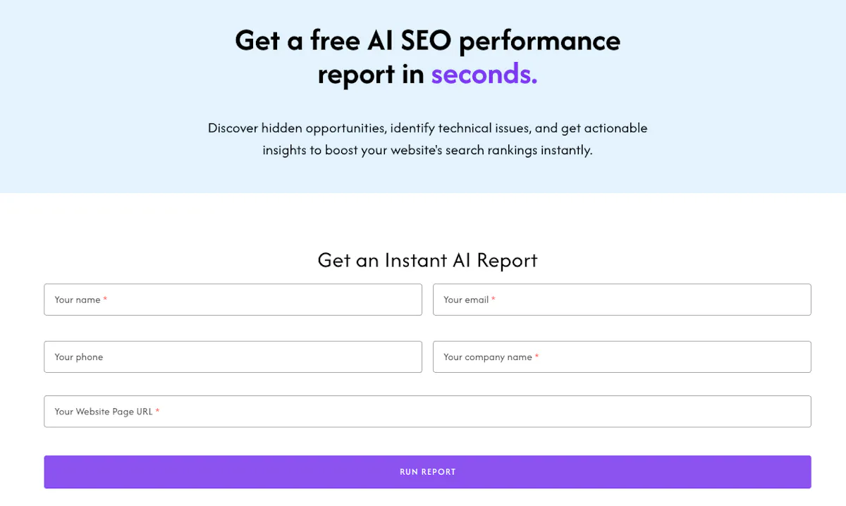 AI SEO Lead Magnet Widget for Agencies