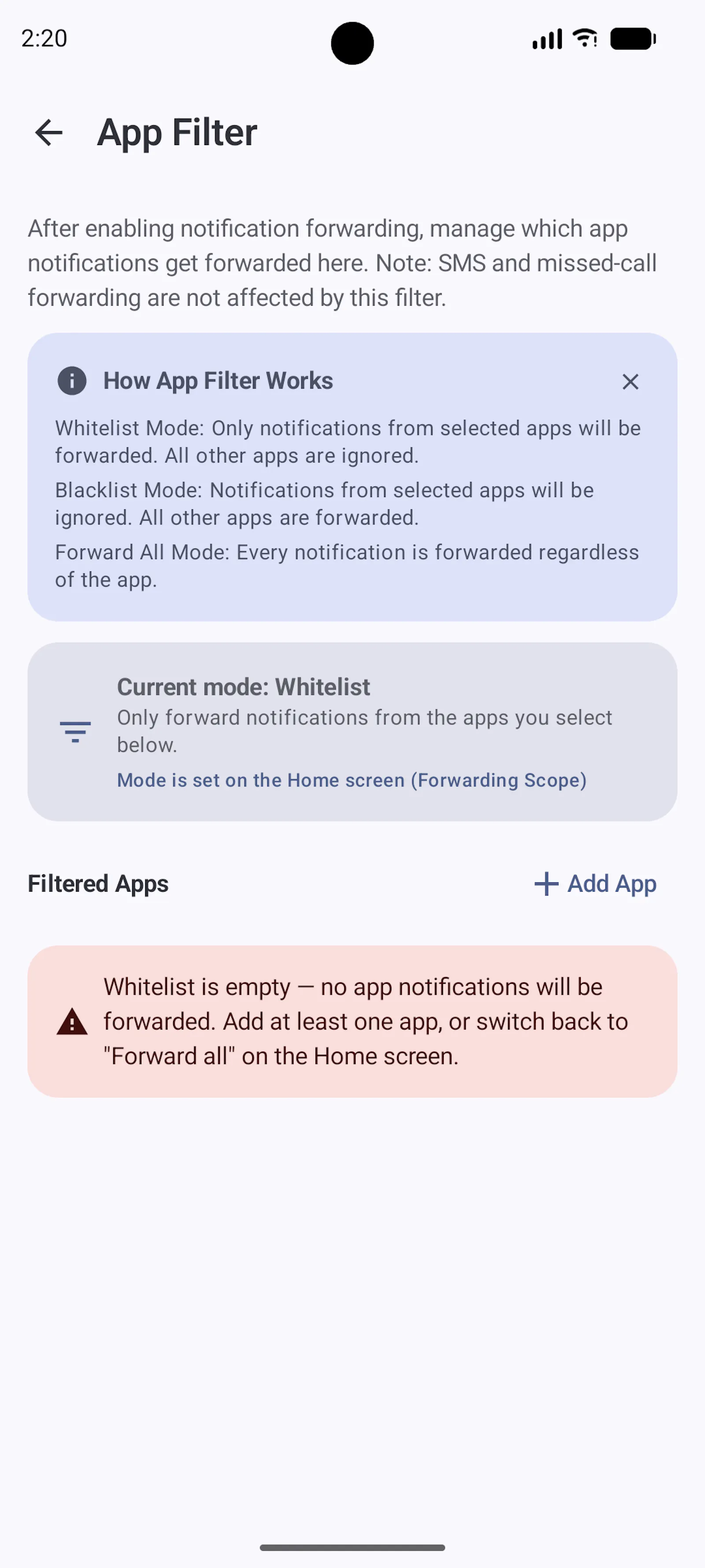 easynotifyforward screenshot 2