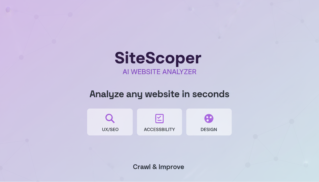 SiteScoper — AI Website Analyzer gallery image