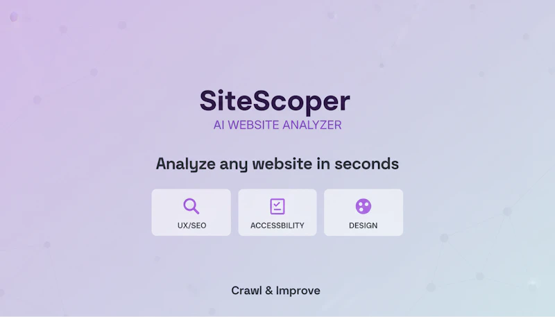 SiteScoper — AI Website Analyzer screenshot 1
