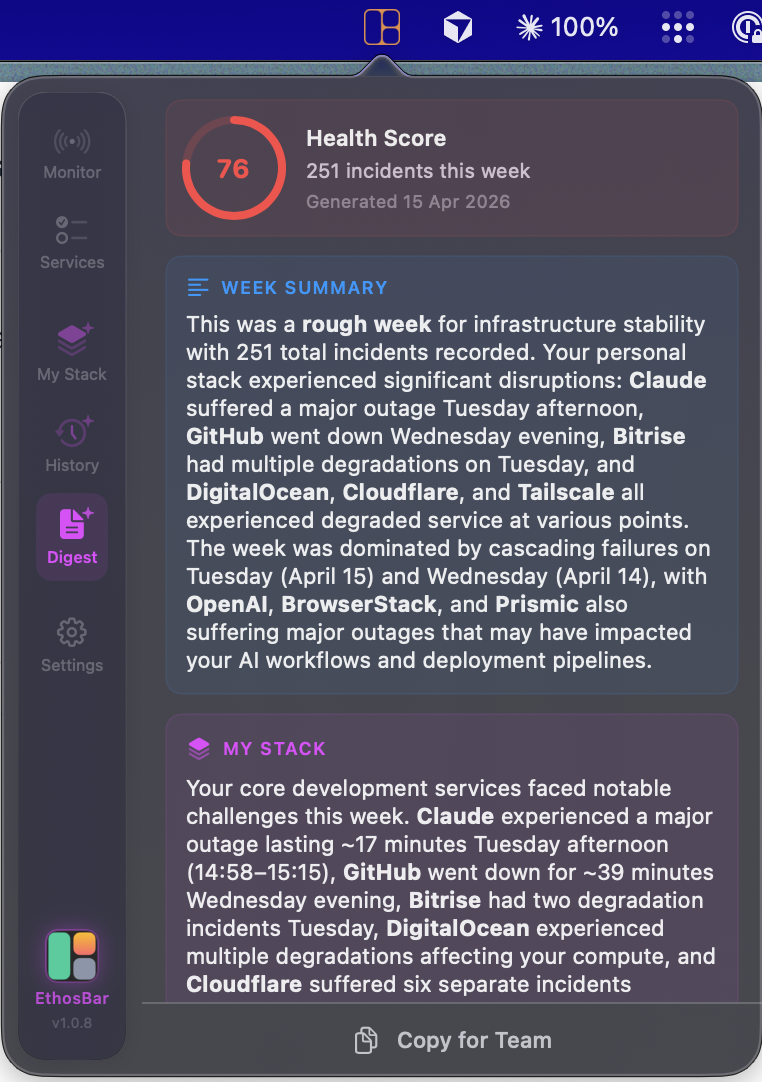 EthosBar gallery image