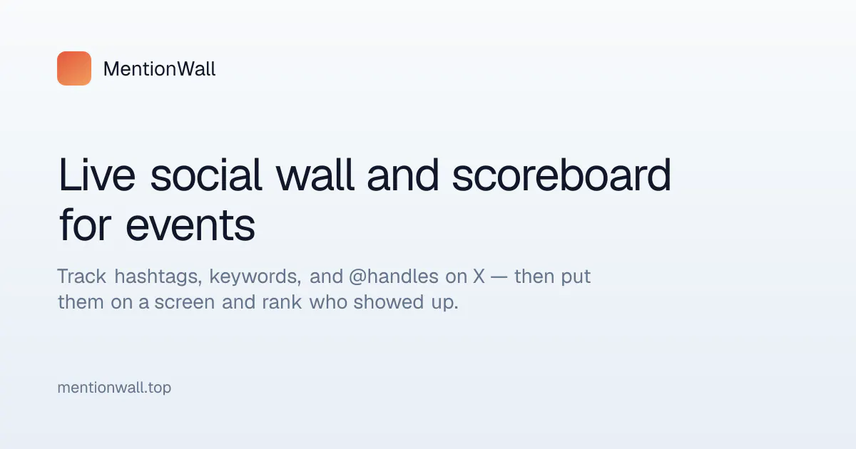 MentionWall screenshot