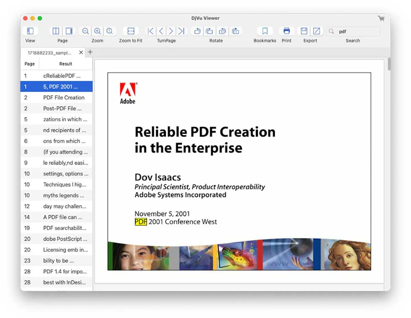 Enolsoft DjVu Viewer screenshot 3
