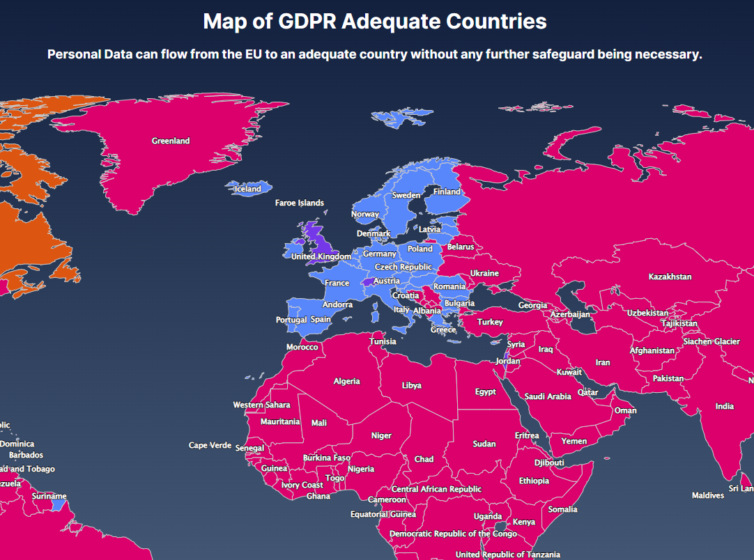 GDPR Adequacy Map