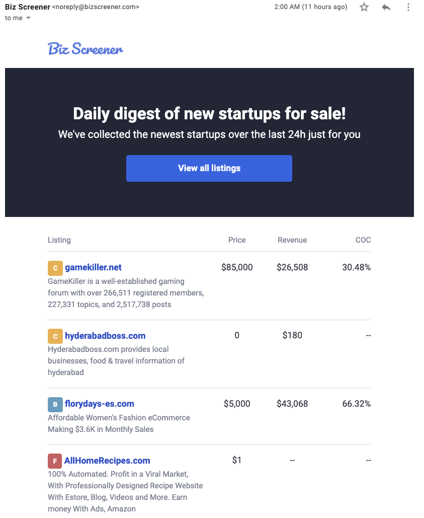 Biz Screener gallery image