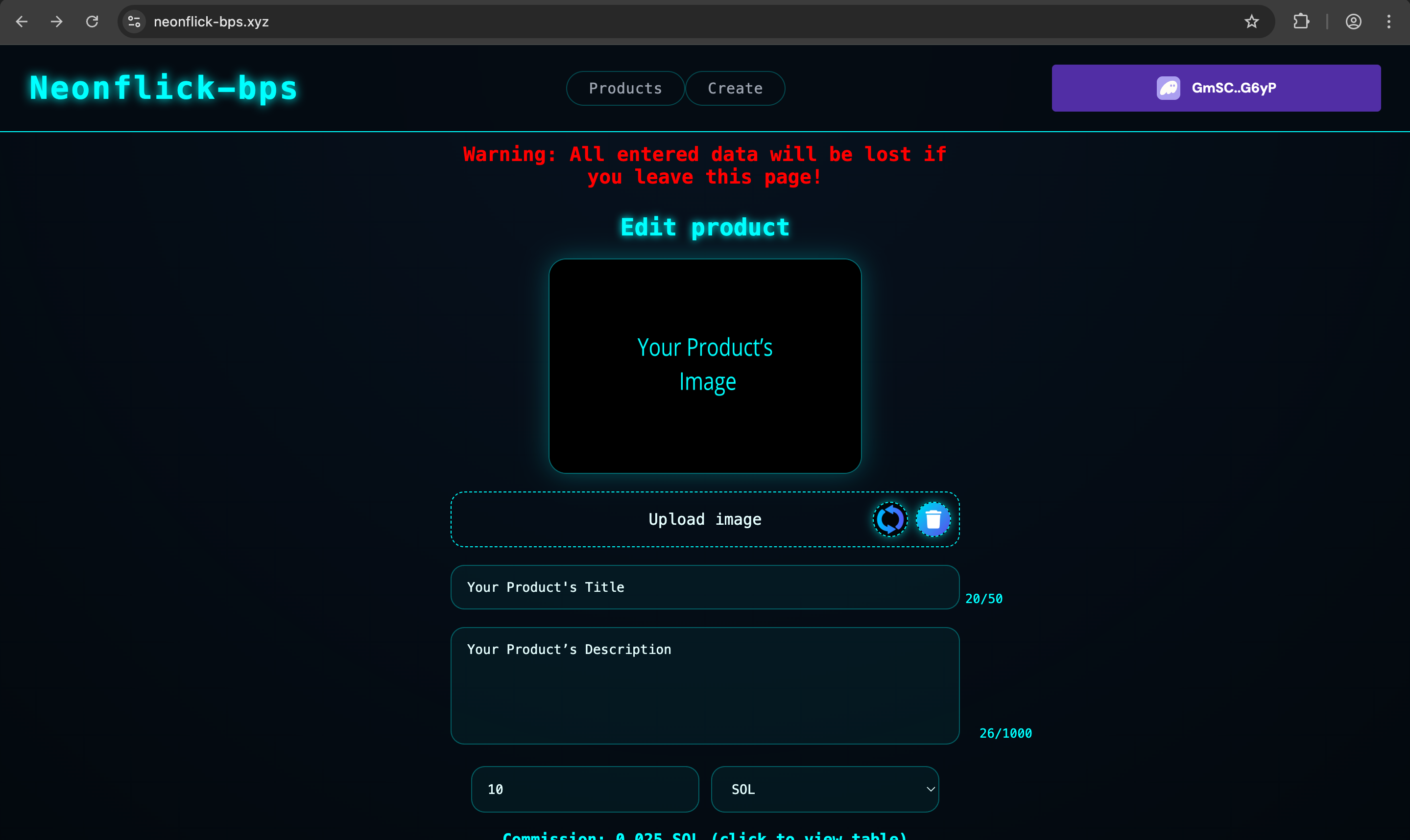 Neonflick-bps - Screenshot 3 showing product features and functionality