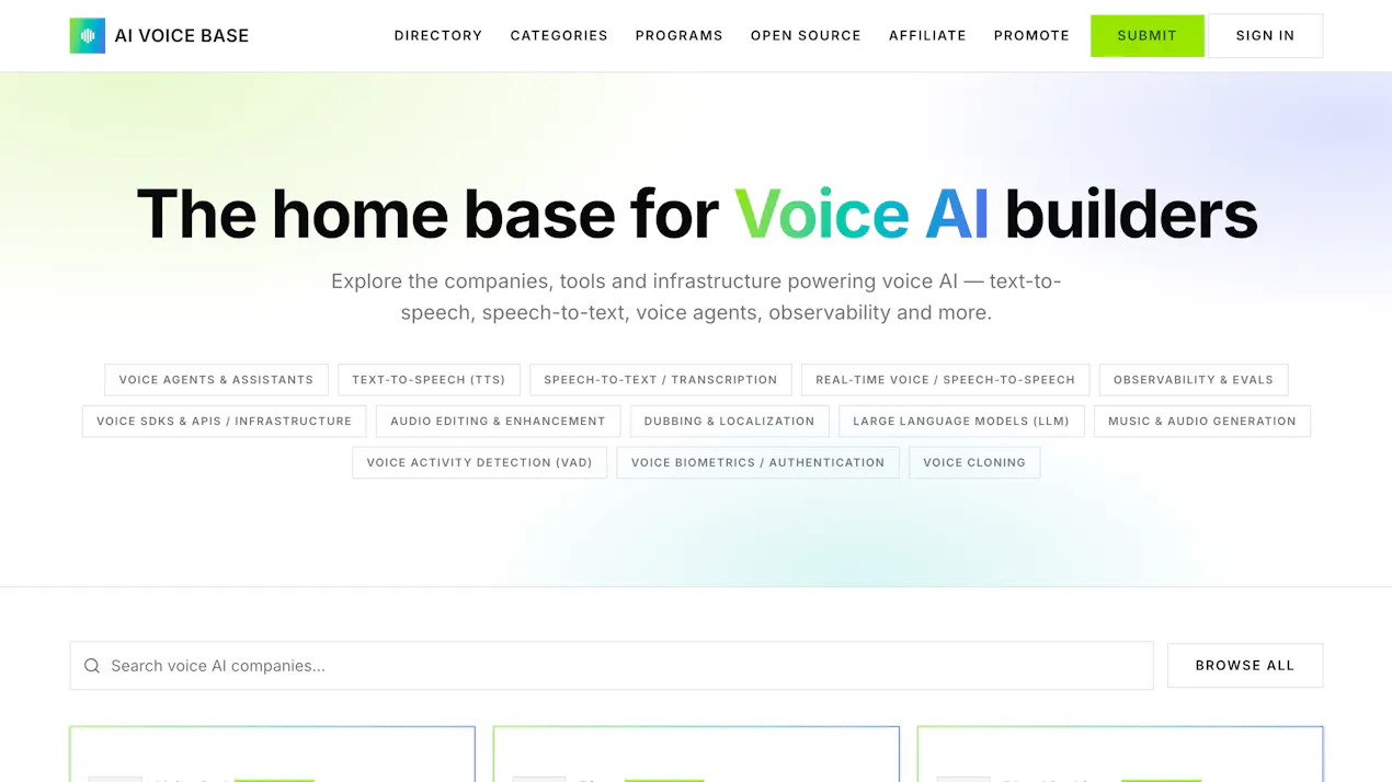 AI Voice Base product