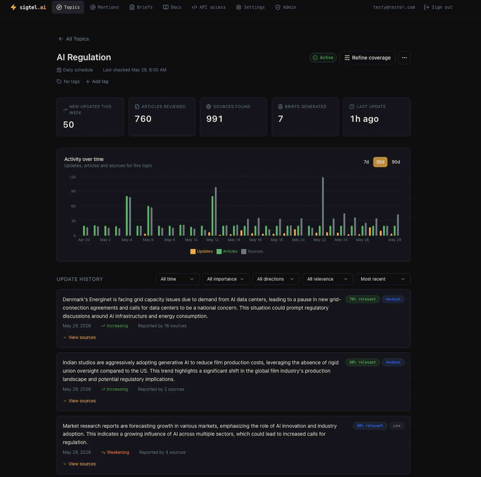 Sigtel.ai screenshot 2