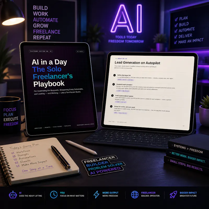 AI in a Day: Solo Freelancer's Playbook screenshot 4