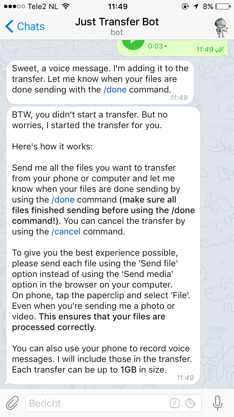 JustTransferBot gallery image