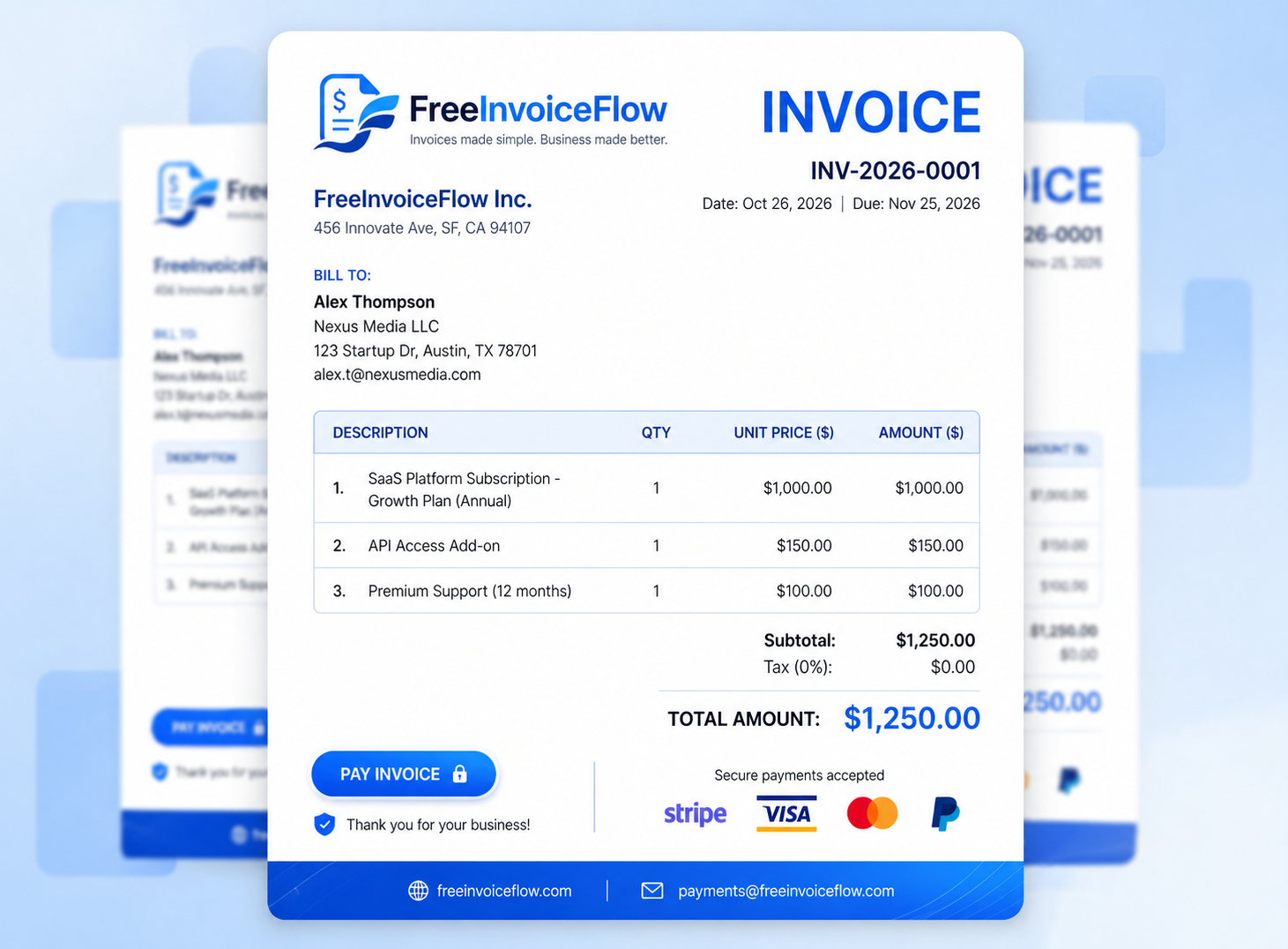 FreeInvoiceFlow gallery image