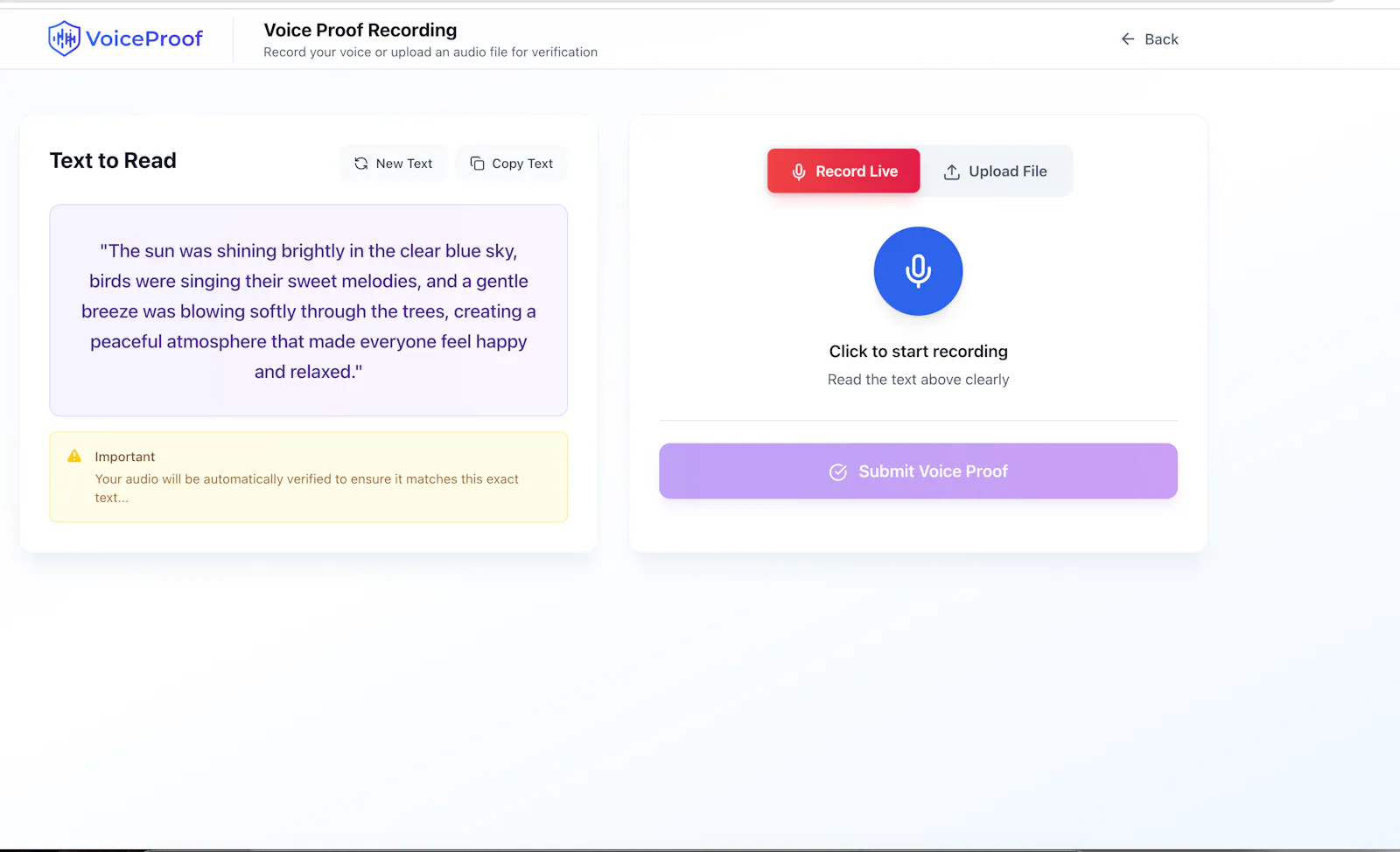 Voiceproof.ai screenshot 11