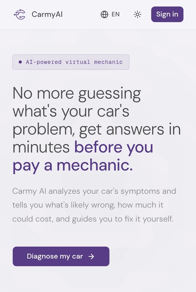 Carmy AI is here for car owners screenshot 1