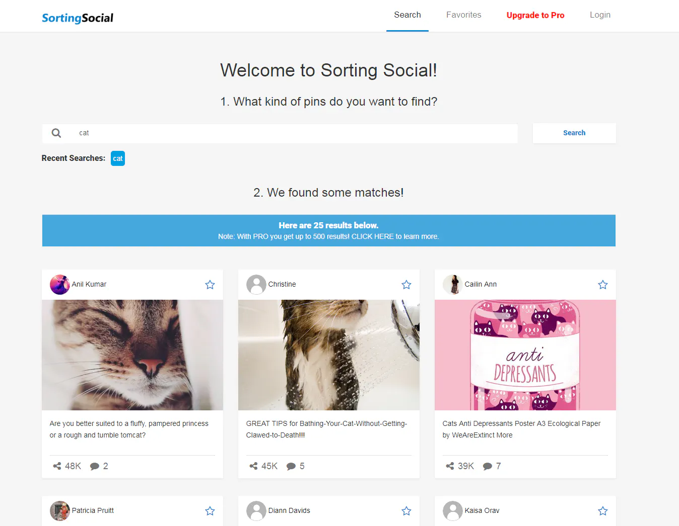 Sorting Social