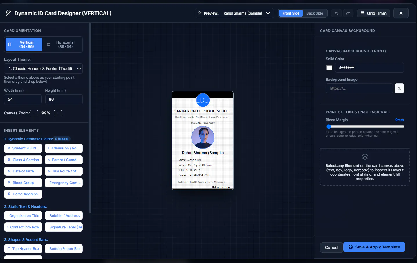 Stratametriq | ID Card Designer Studio screenshot 1