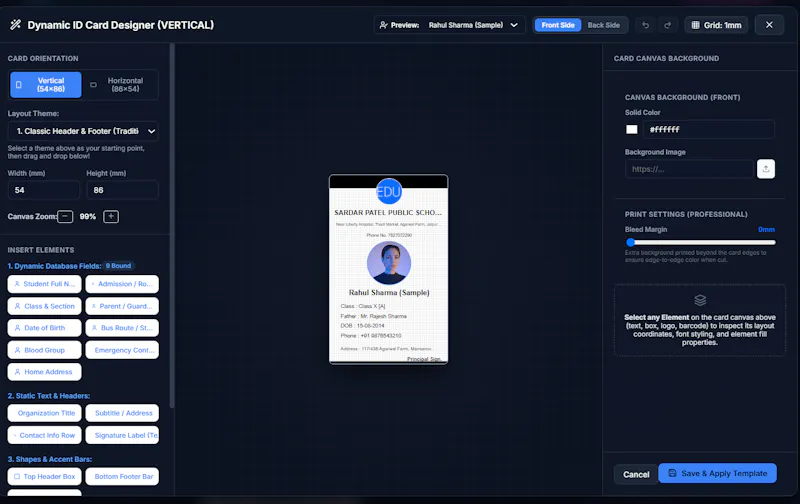 Stratametriq | ID Card Designer Studio screenshot 1