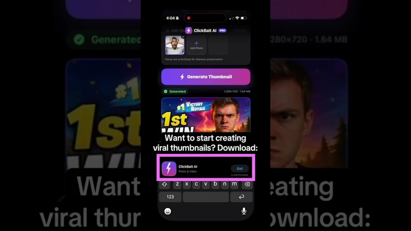 ClickBait AI screenshot 1 (video preview)
