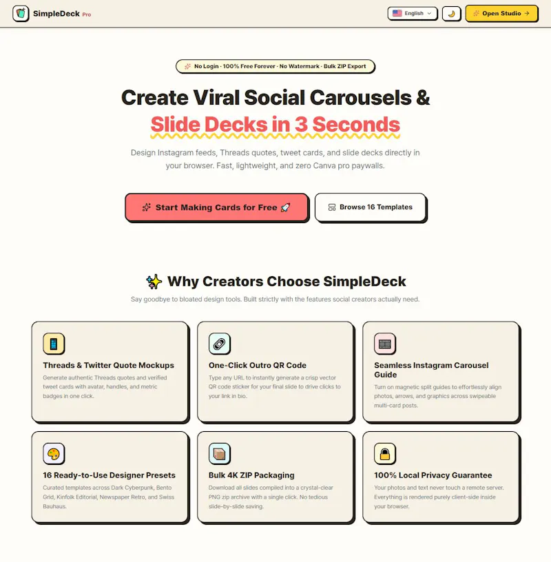 SimpleDeck screenshot 1