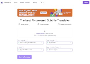 SubtitlesDog-AI subtitle translator gallery image