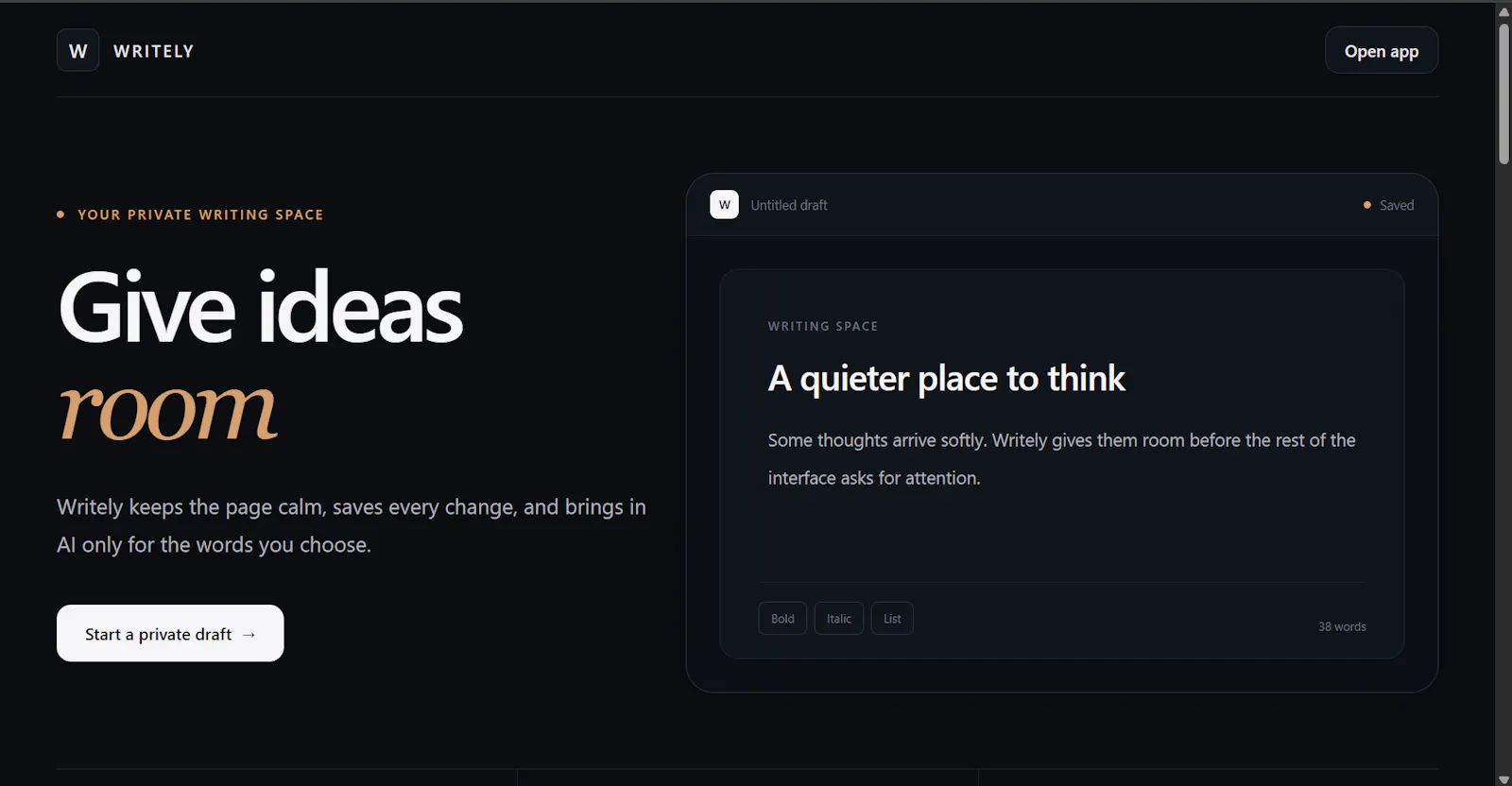 Writely screenshot 1