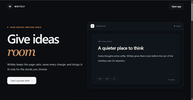 Writely screenshot 1