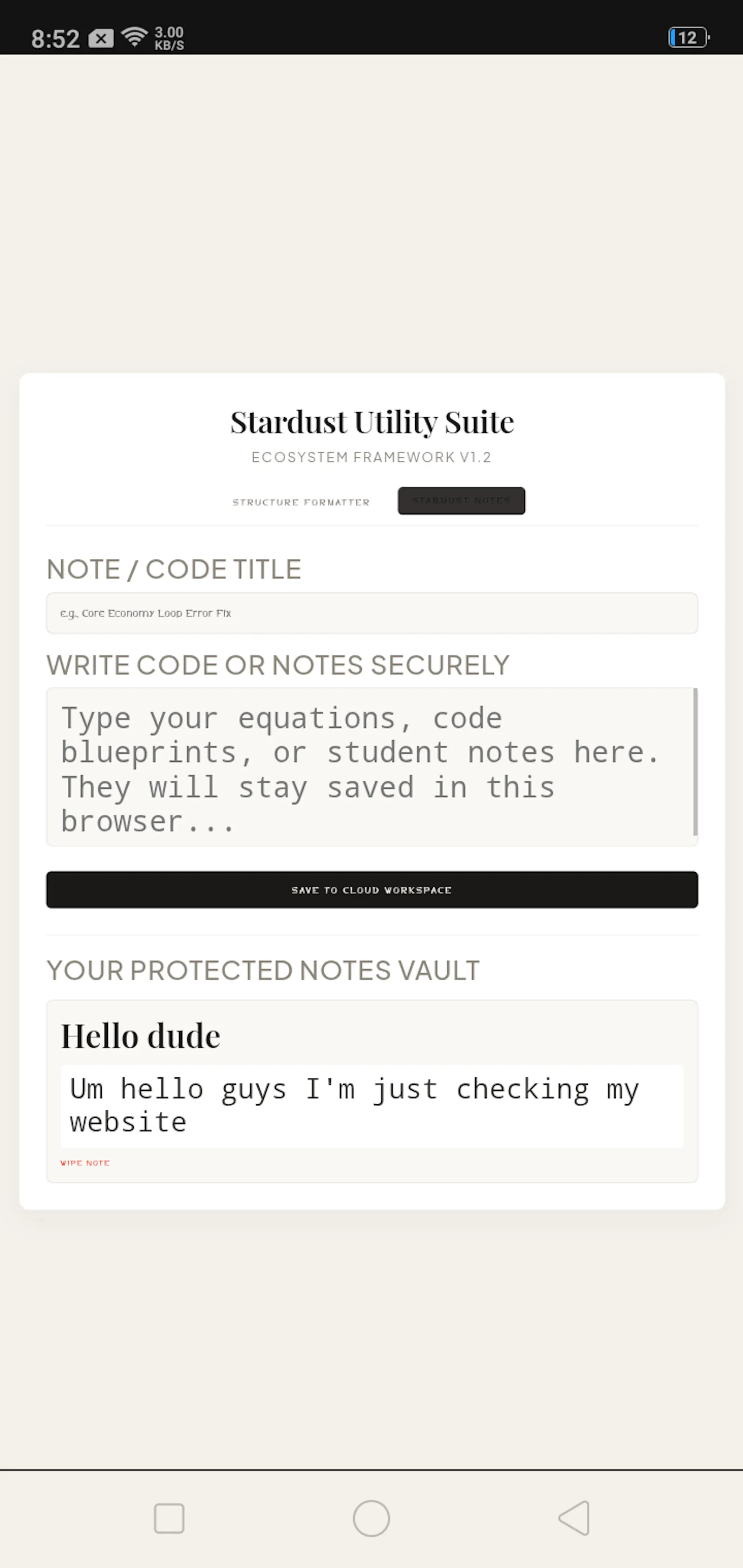 Stardust Utility Suite screenshot 2