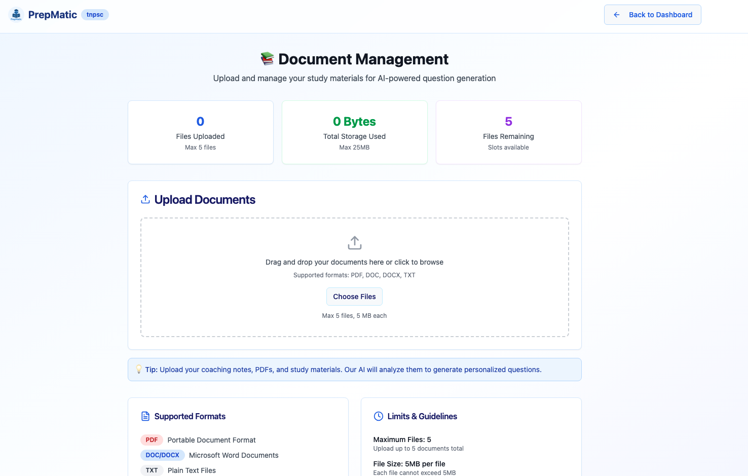 PrepMatic - Screenshot 5 showing product features and functionality